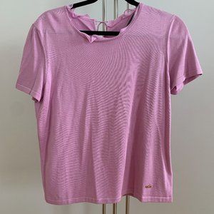 Ferragamo Ruffle Collar Tee/Blouse NWT